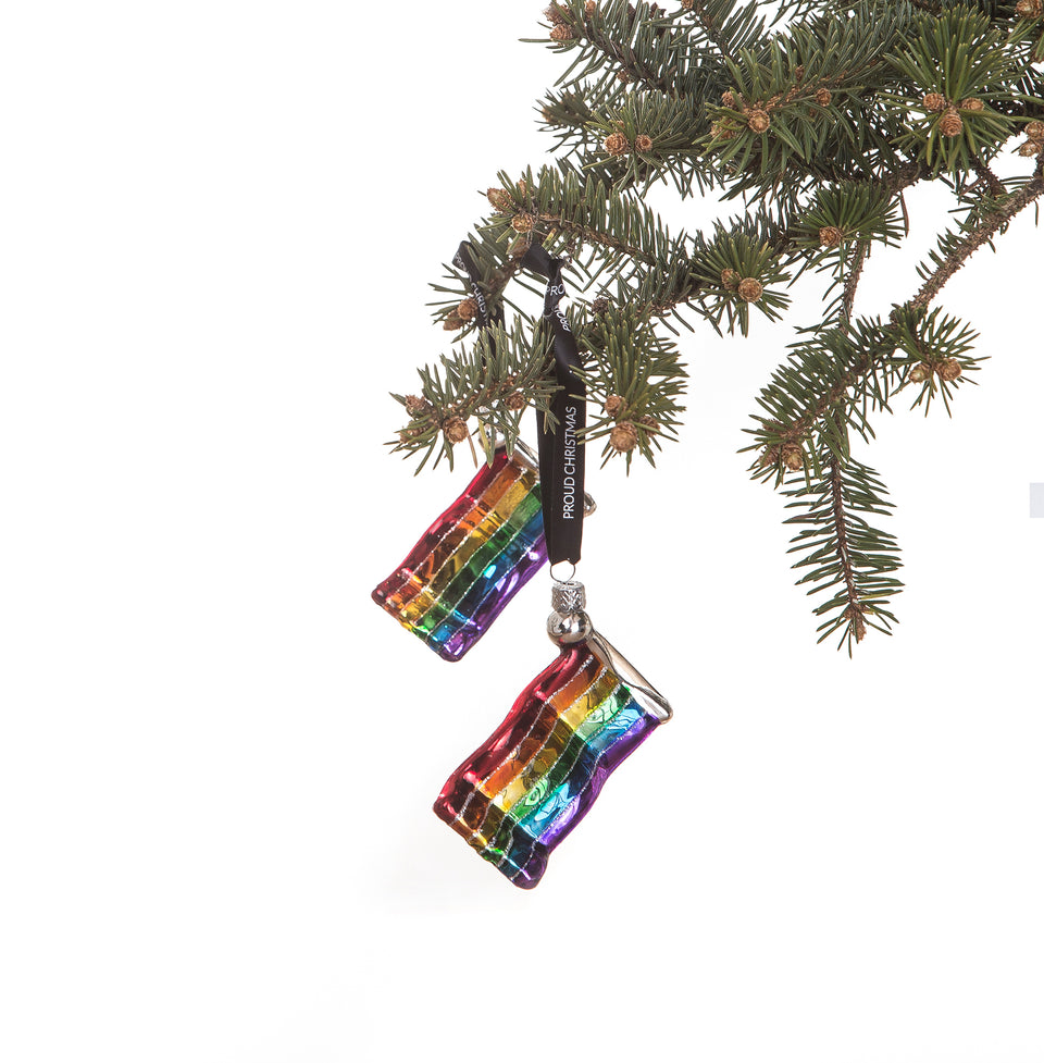 Rainbow flag ornament by Proud Christmas